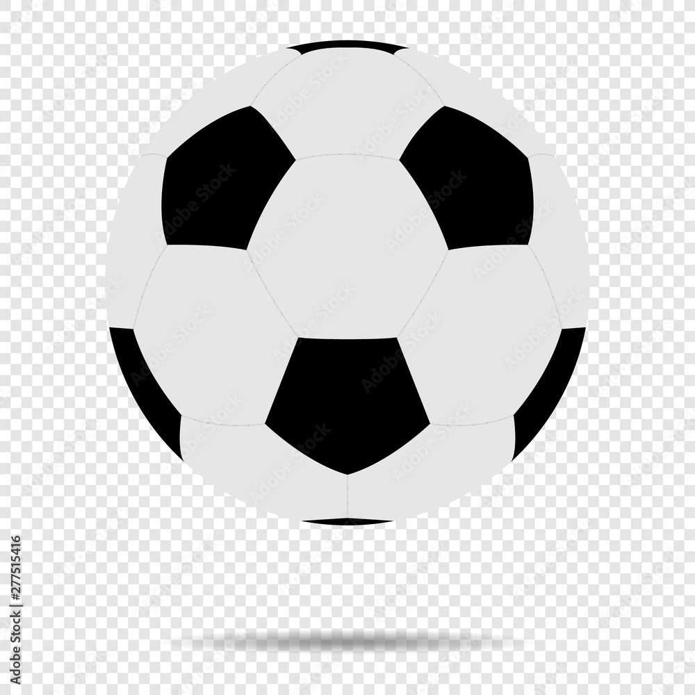 Soccer Ball With Classic Design Isolated On Transparent Background. Vector Illustration eps 10. Soccer Ball With Classic Design Isolated On Transparent Background. Vector Illustration eps 10.
