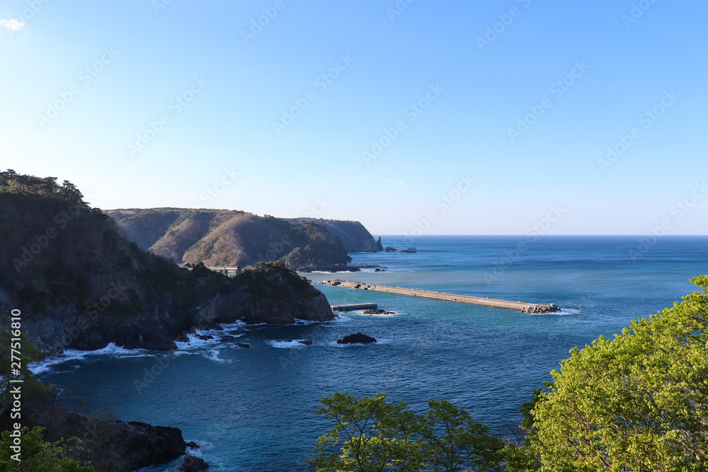 三陸のリアス式海岸（岩手県岩泉町）