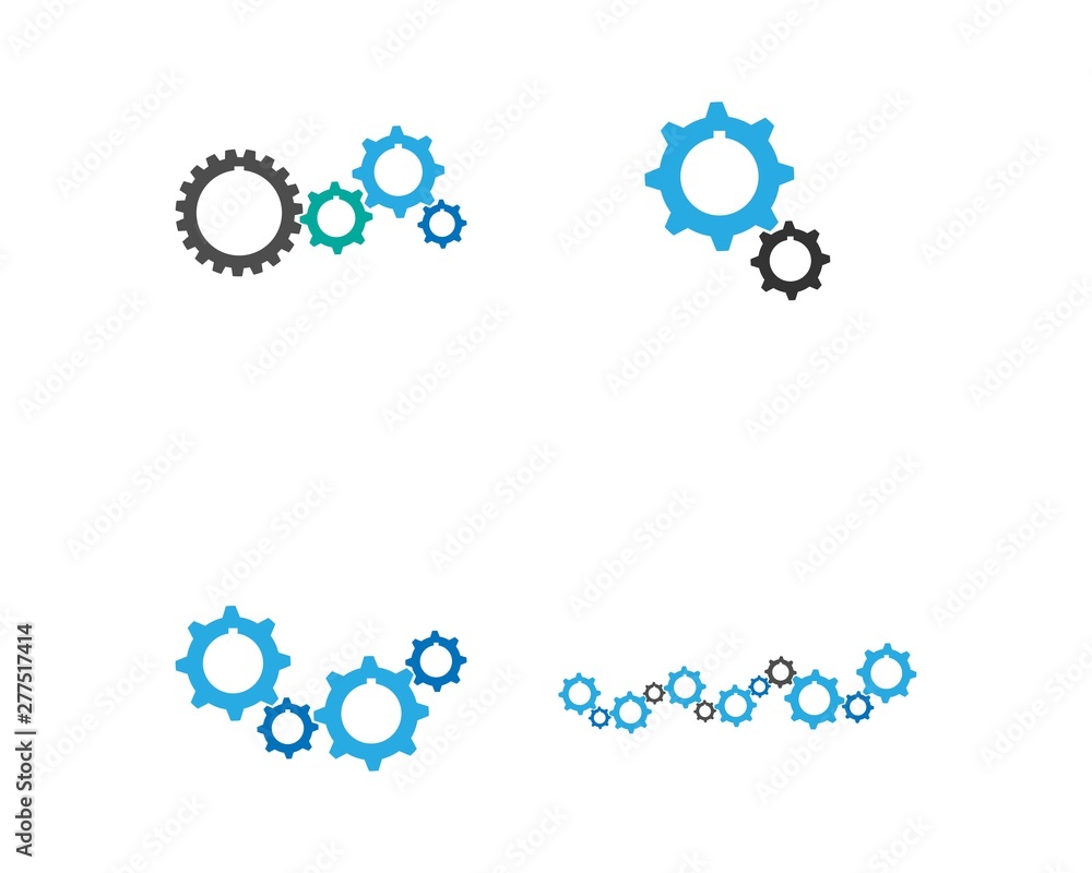 Gear Logo Template vector icon illustration design Gear Logo Template vector icon illustration design
