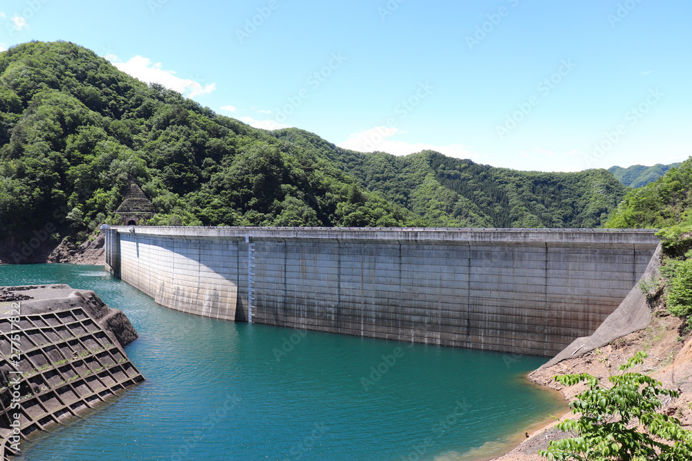 上野ダムと奥神流湖（群馬県上野村）,ueno dam,lake okukanna,ueno village,gunma,japan