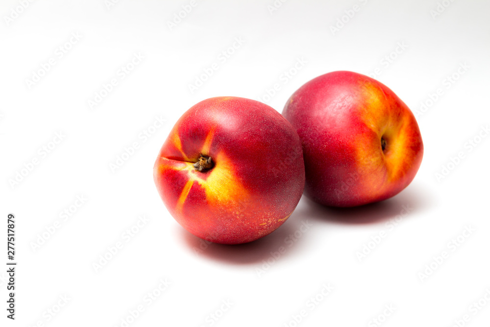 nectarines isolated on white background nectarines isolated on white background