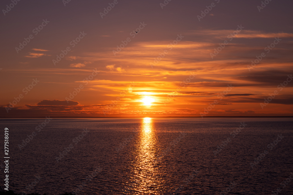 Obraz premium sunset at the Baltic sea