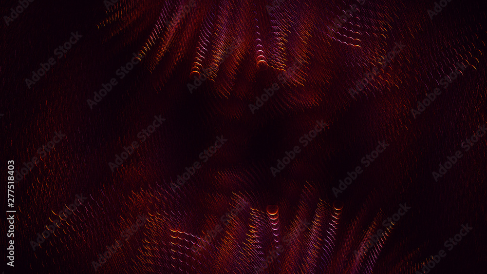 Obraz premium 3D rendering abstract red fractal light background