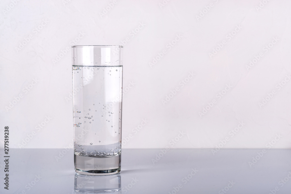 Glass of water on white background Glass of water on white background