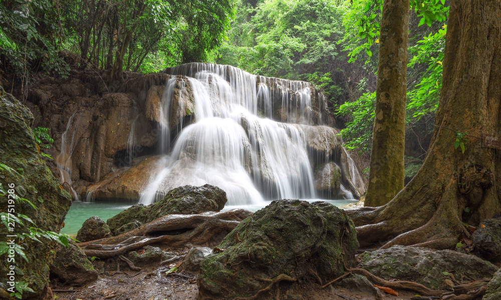 waterfall in deep forest