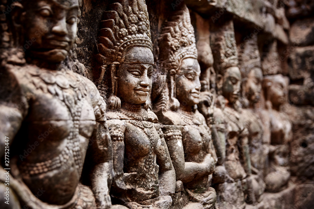 Angkor Thom is a famous landmark in Cambodia.