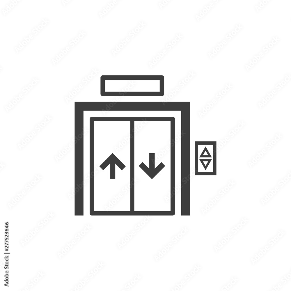 Lift icon template black color editable. Lift symbol vector sign isolated on white background. Simple logo vector illustration for graphic and web design. Lift icon template black color editable. Lift symbol vector sign isolated on white background. Simple logo vector illustration for graphic and web design.