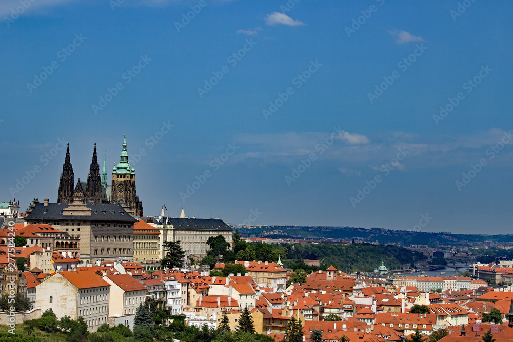 Prague - Czech Republic - Aerial View - Castle