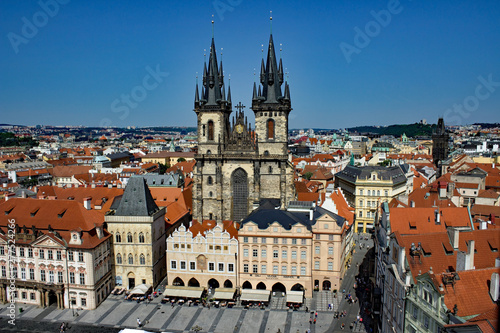 Old Town Prague - Aerial View