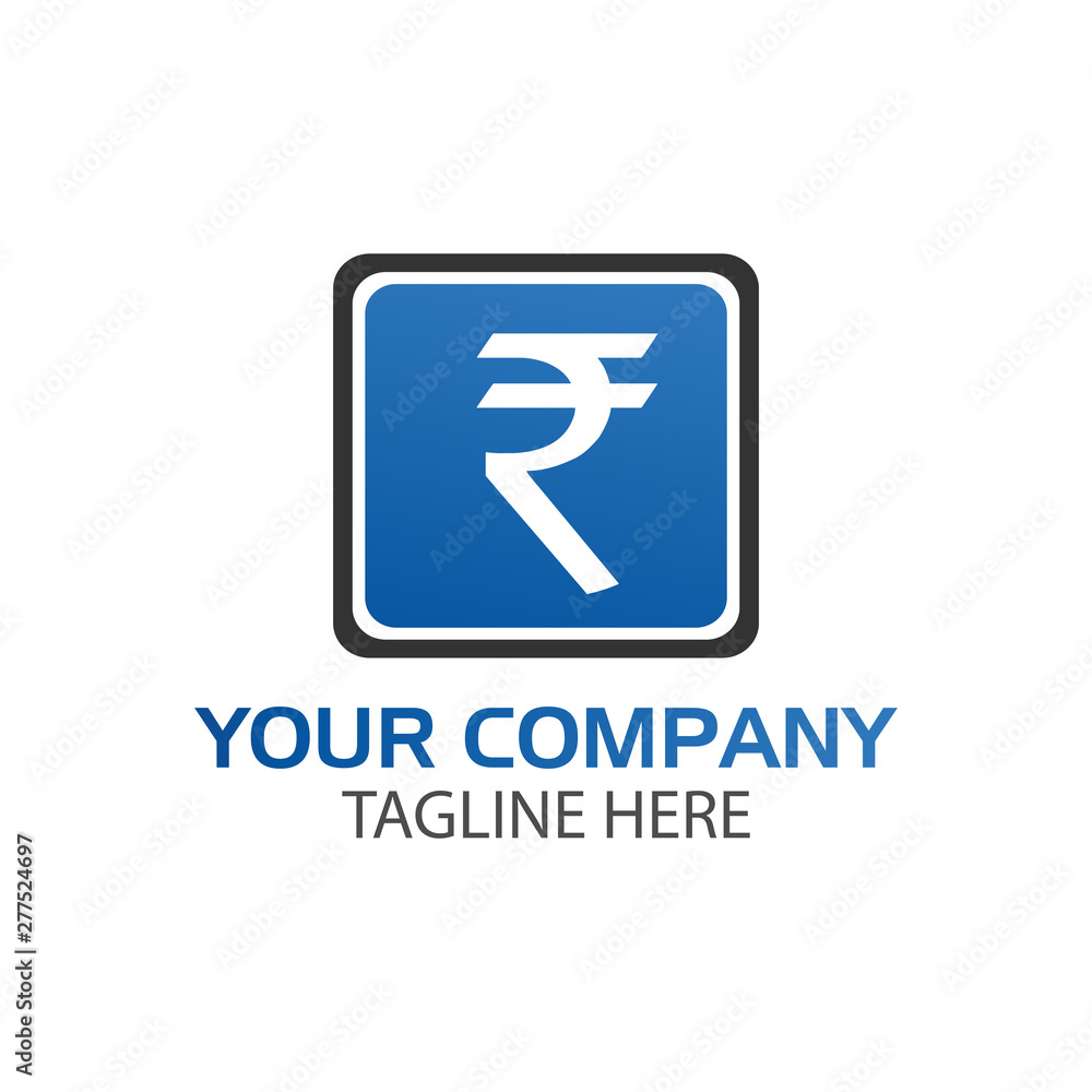 Rupee sign in rectangular, Finance Logo Vector, Rupee sign in rectangular, Finance Logo Vector,