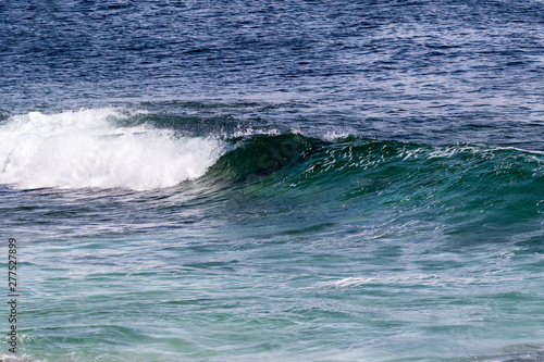 Blue waves in the ocean