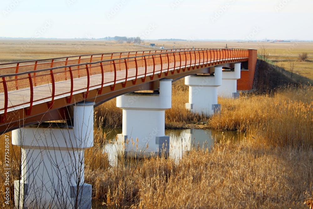 Footbridge in Hortobagy, Hungary