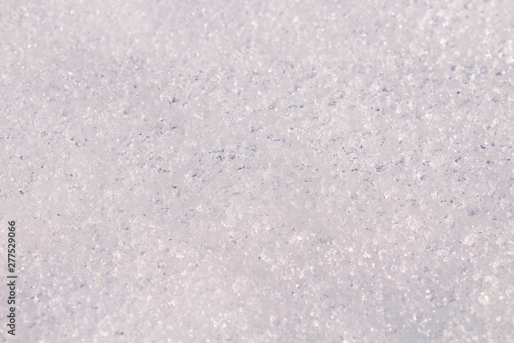 White real snow. Close-up. Background. Texture. White real snow. Close-up. Background. Texture.