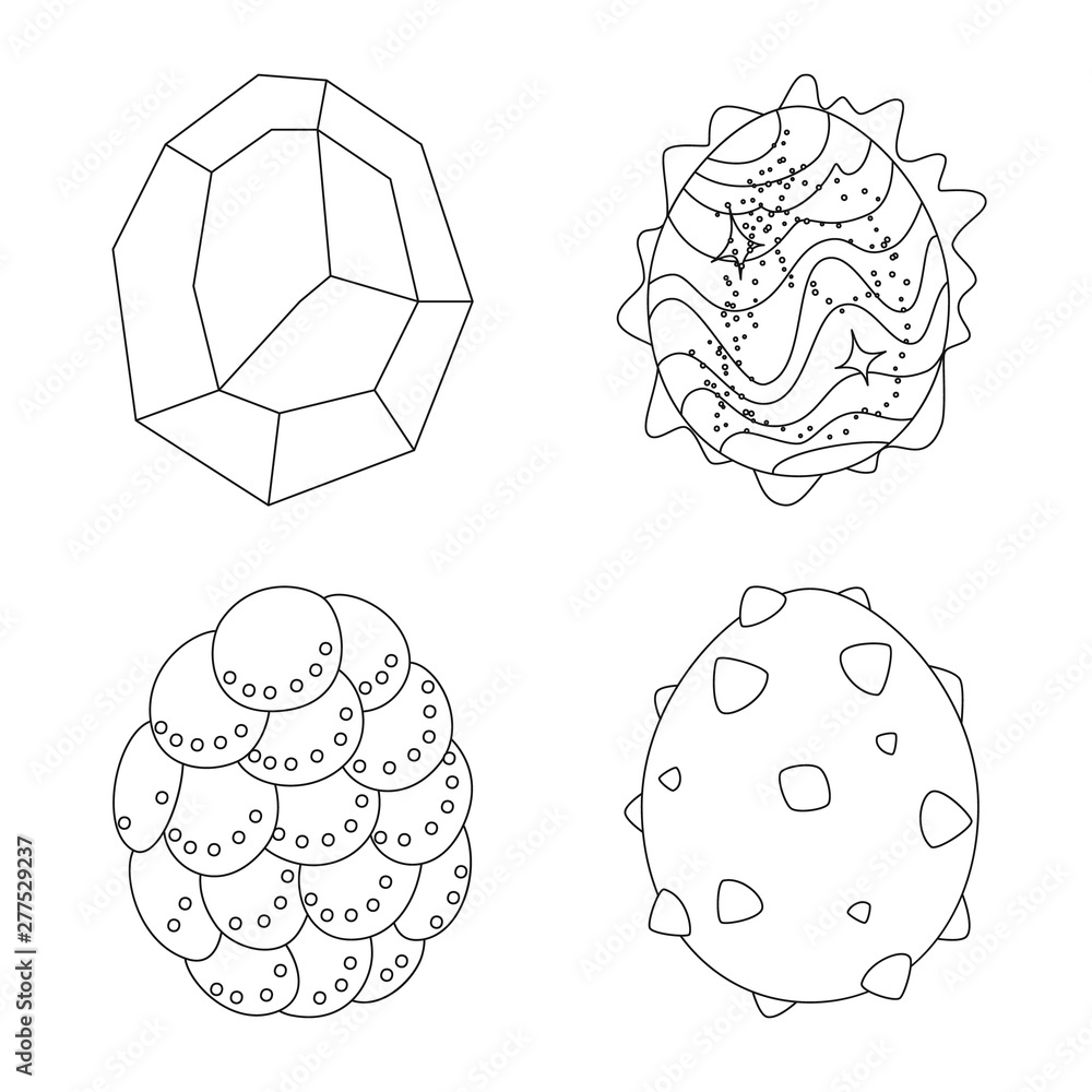 Isolated object of dinosaur and magic symbol. Collection of dinosaur and fantasy stock symbol for web.