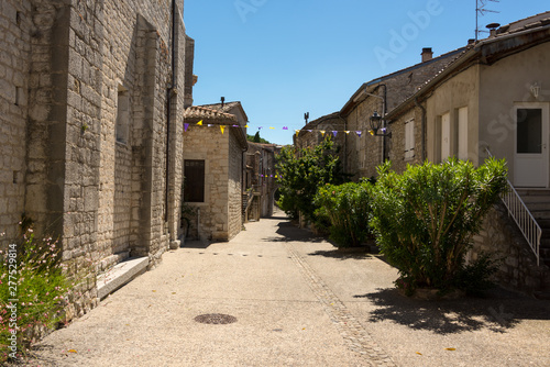 The medieval village of Ruoms in the Ardeche