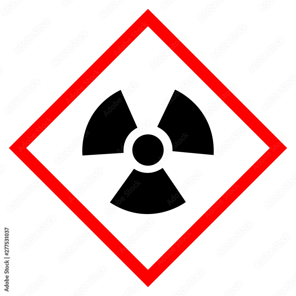 Radioactive Hazard Symbol Sign, Vector Illustration, Isolate On White Background, Label .EPS10 Radioactive Hazard Symbol Sign, Vector Illustration, Isolate On White Background, Label .EPS10