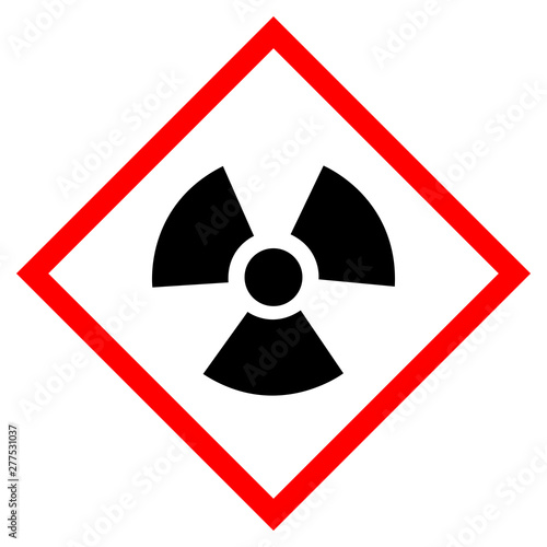 Radioactive Hazard Symbol Sign, Vector Illustration, Isolate On White Background, Label .EPS10