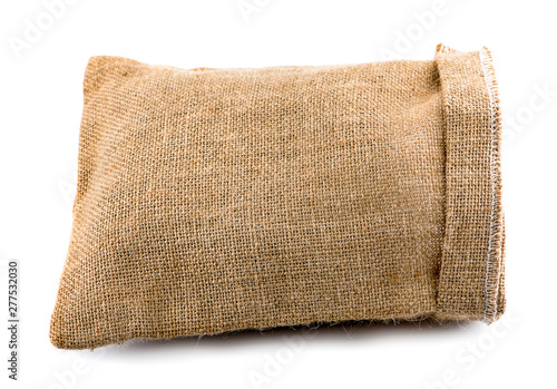 bag Sackcloth isolated on white background.clipping path