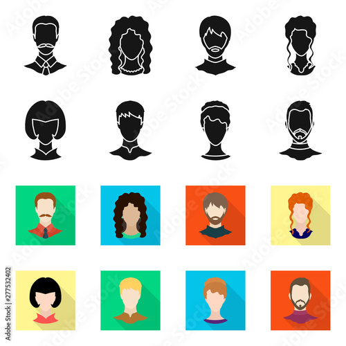 Vector design of professional and photo sign. Set of professional and profile vector icon for stock.