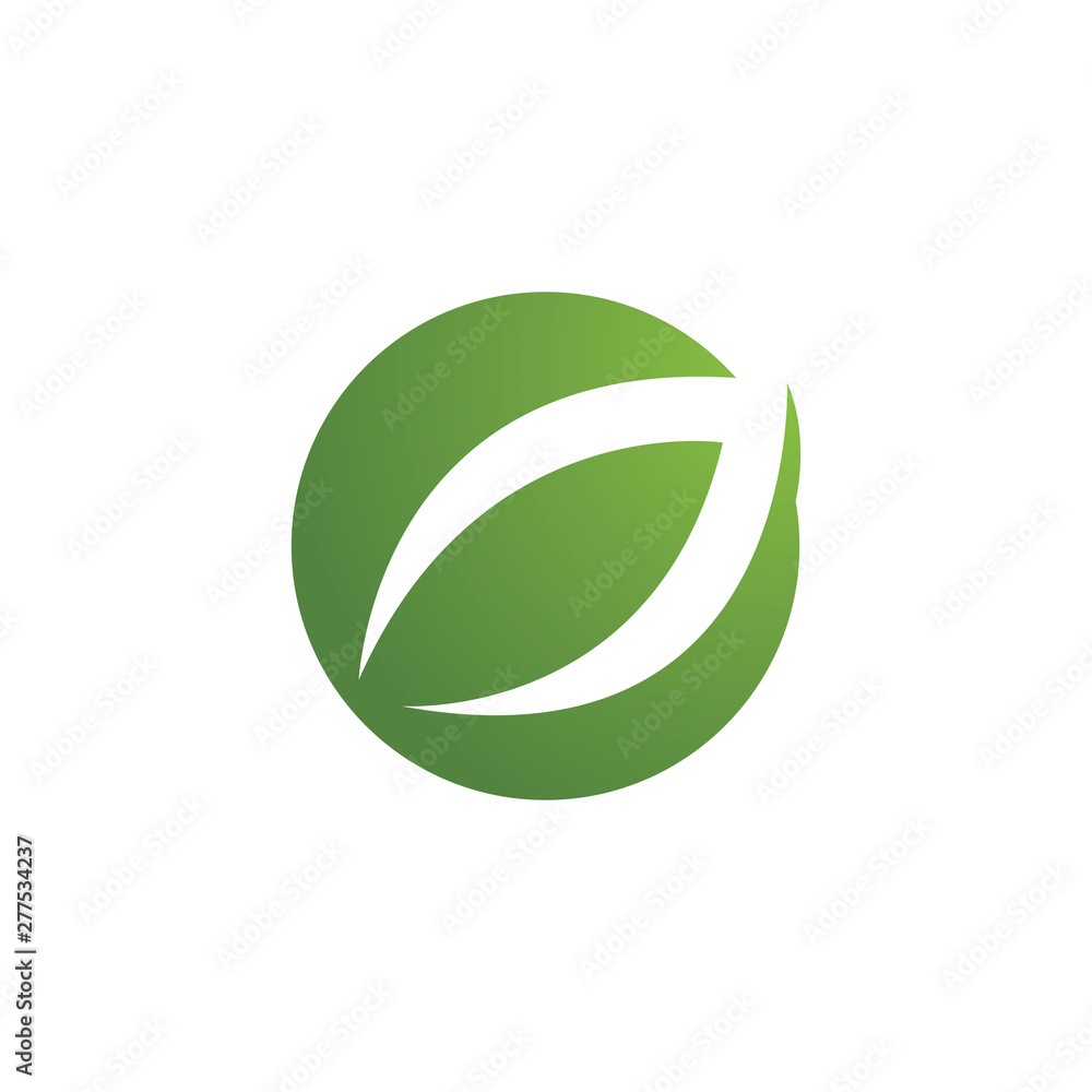 Logos of green Tree leaf ecology Logos of green Tree leaf ecology