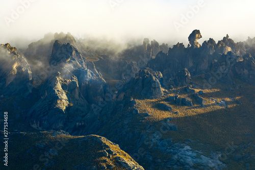 Rock formations (stone forest) in huayllay