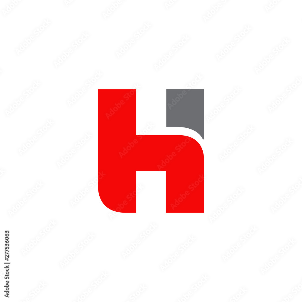 Obraz premium H letter initial logo design vector template