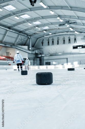 Ice hockey rink background