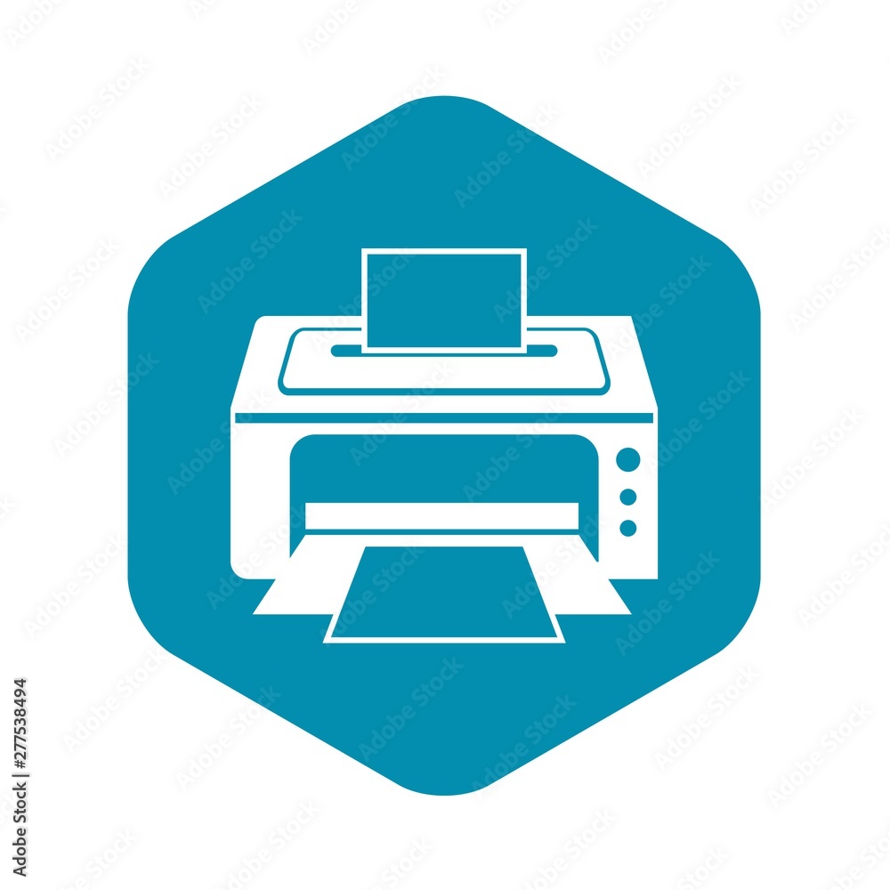 Printer icon. Simple illustration of printer vector icon for web Printer icon. Simple illustration of printer vector icon for web
