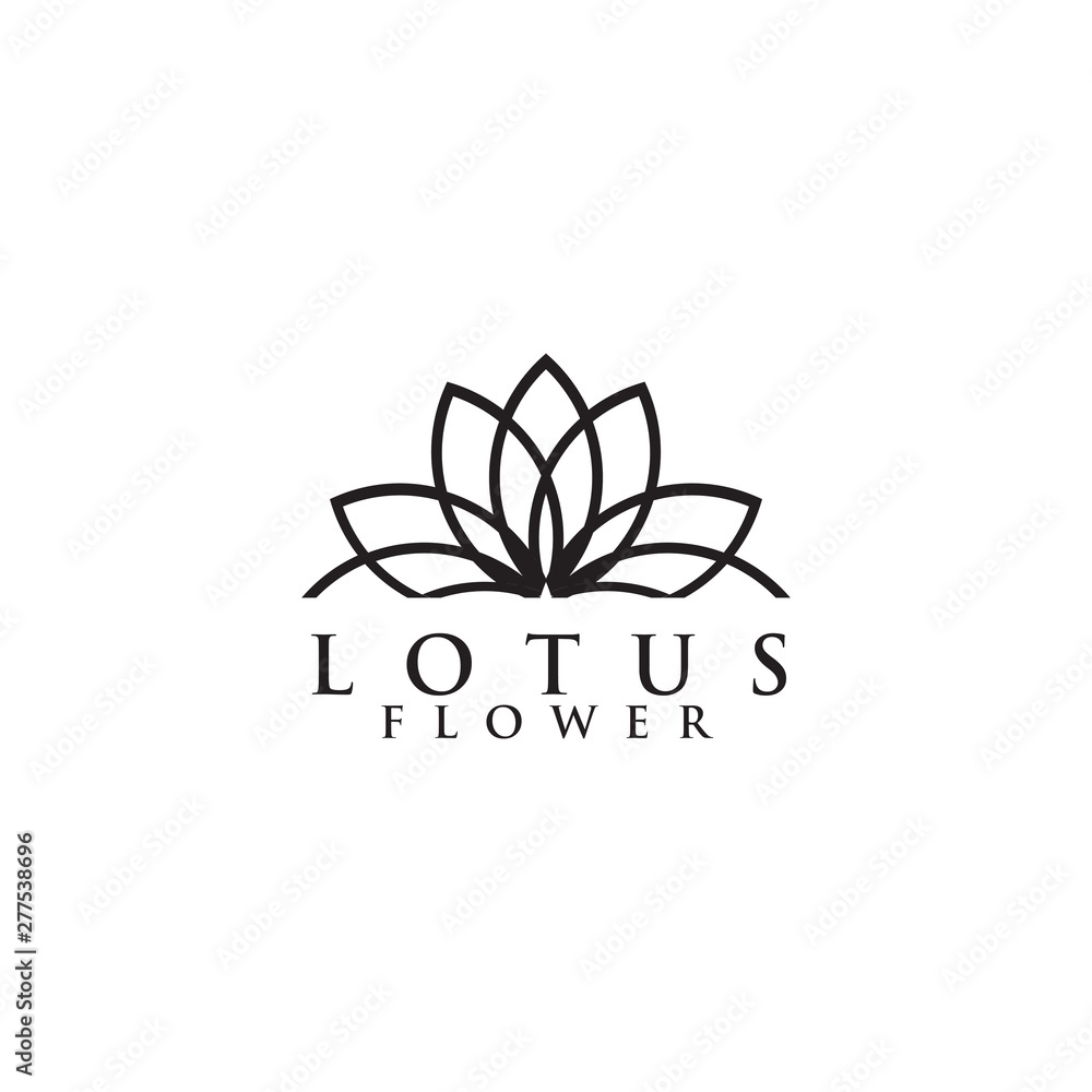 Lotus flower logo design vector template Lotus flower logo design vector template