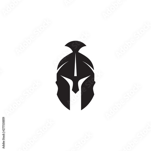 Spartan warrior logo design vector template