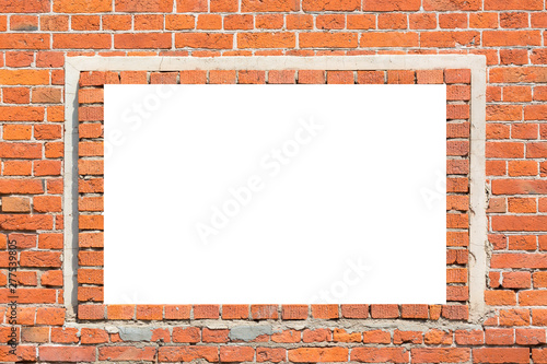 Wallpaper Mural Red brick wall texture background with white copy space. Abstract texture for designers Torontodigital.ca