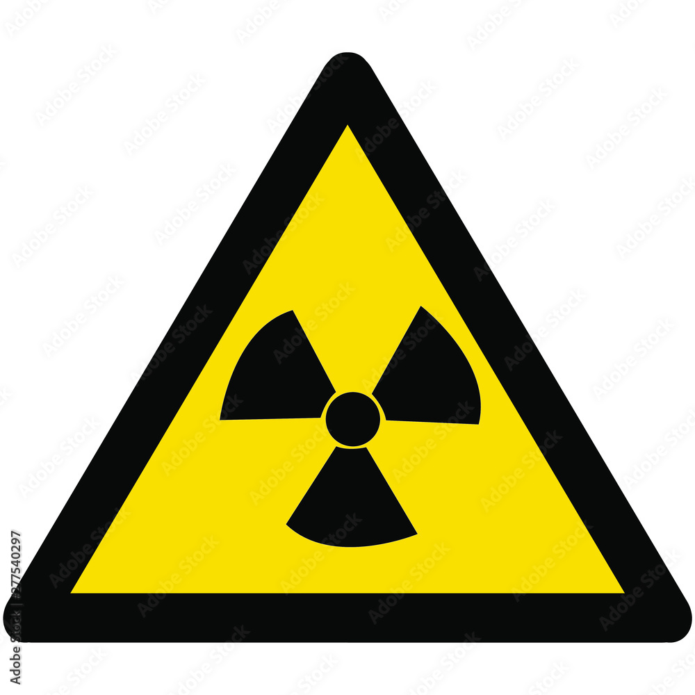 Warning sign radioactive material icon, symbol. Vector illustration EPS 10 Warning sign radioactive material icon, symbol. Vector illustration EPS 10