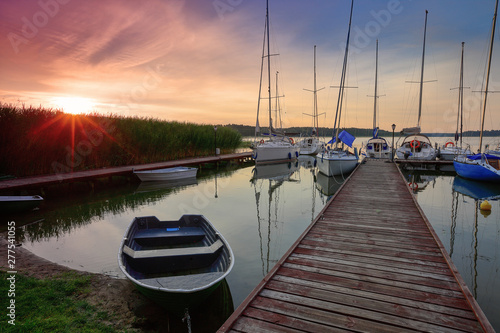 Fototapeta Naklejka Na Ścianę i Meble -  A summer morning in Masuria in north-eastern Poland