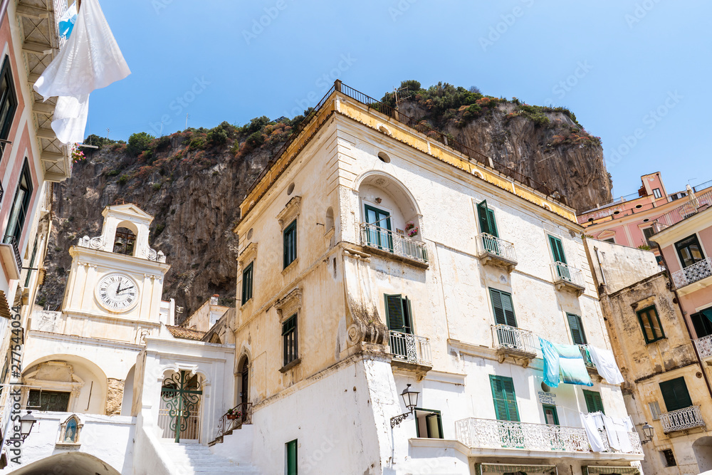 The beautiful village of Atrani in the Amalfi coast Italy