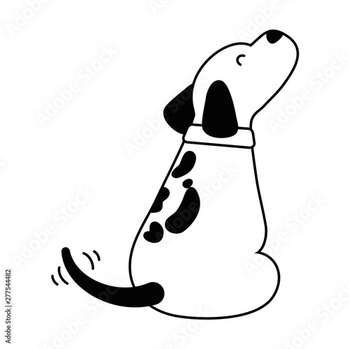 Dog cartoon design vector illustrator