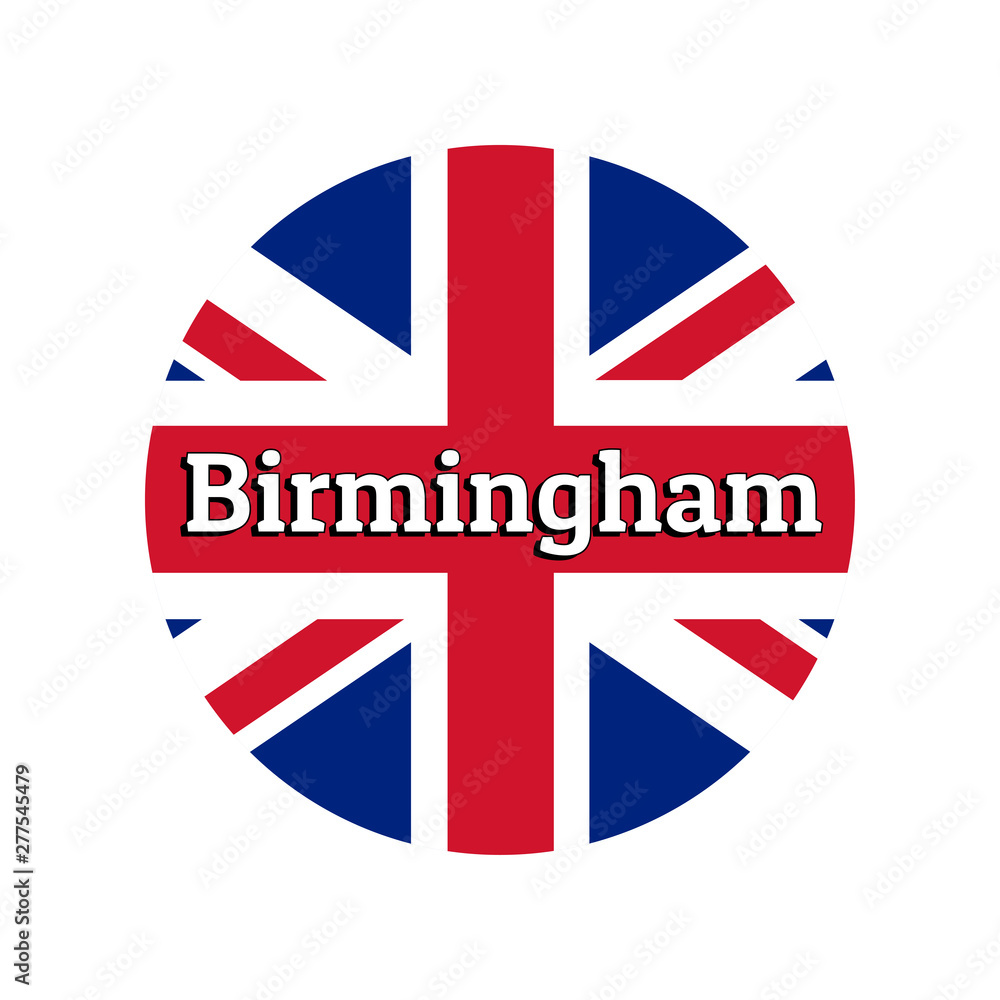 Φωτογραφία Round button Icon of national flag of United Kingdom of Great Britain