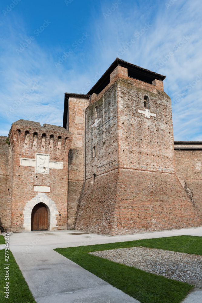 Sismondo Malatesta castle. Famous place in Rimini, Italy.