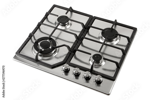 Canvastavla kitchen gas stove isolated on white background