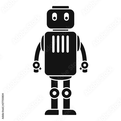 Old robot icon. Simple illustration of old robot vector icon for web design isolated on white background