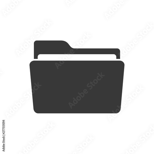 Folder icon template black color editable. Folder symbol vector sign isolated on white background. Simple logo vector illustration for graphic and web design.