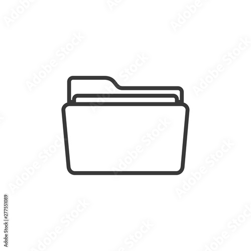 Folder icon template black color editable. Folder symbol vector sign isolated on white background. Simple logo vector illustration for graphic and web design.