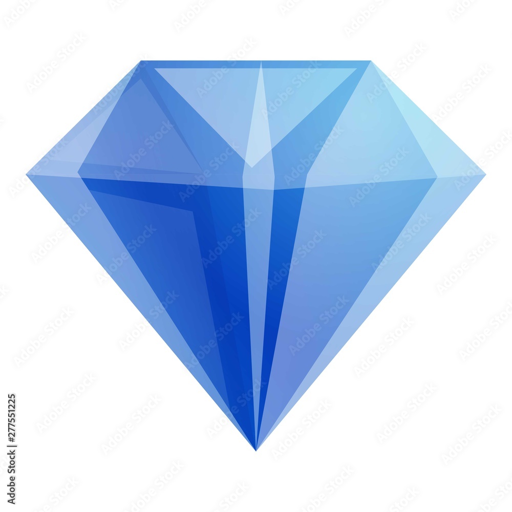 Diamond icon. Cartoon of diamond vector icon for web design isolated on white background Diamond icon. Cartoon of diamond vector icon for web design isolated on white background