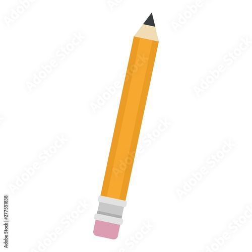 Pencil icon. Flat illustration of pencil vector icon for web design