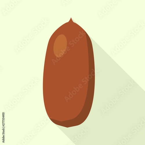 Fresh peanut icon. Flat illustration of fresh peanut vector icon for web design