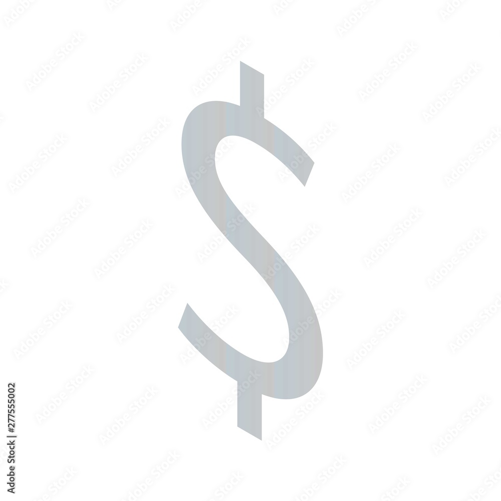 Dollar sign icon. Isometric of dollar sign vector icon for web design isolated on white background Dollar sign icon. Isometric of dollar sign vector icon for web design isolated on white background