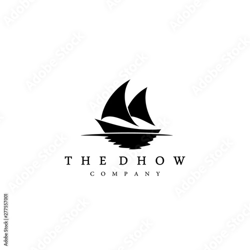 Dhow Or Ship Logo Design Vector Inspiration