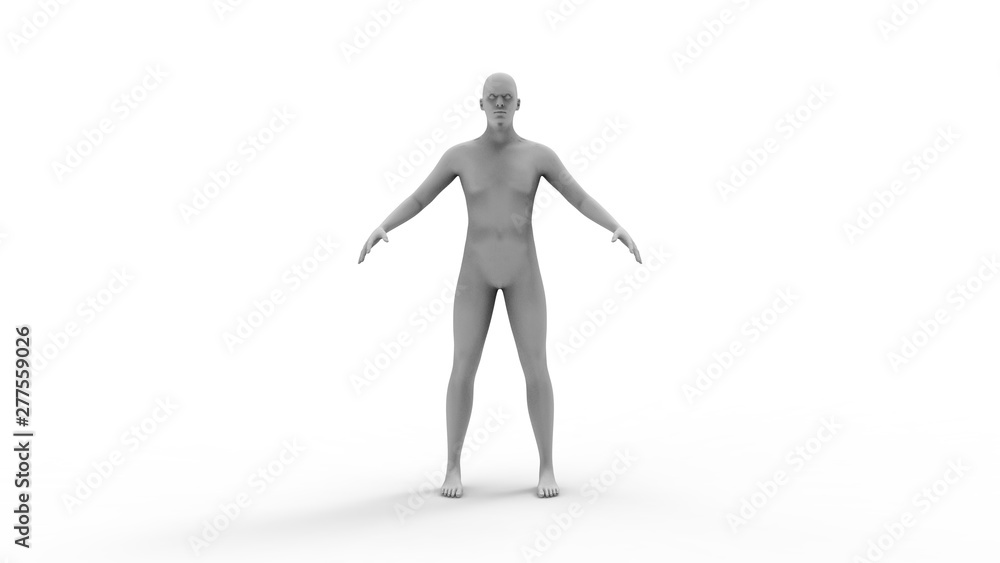 3d rendering of a human model isolated in white background 3d rendering of a human model isolated in white background
