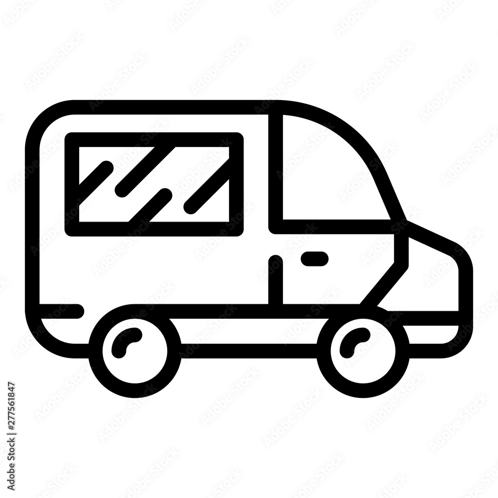 Ambulance icon. Outline ambulance vector icon for web design isolated on white background Ambulance icon. Outline ambulance vector icon for web design isolated on white background