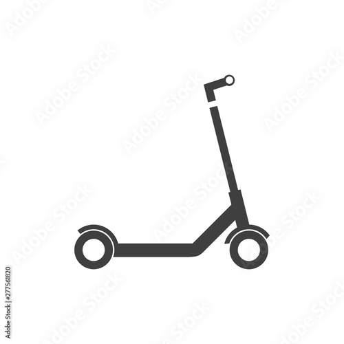scooter icon template black color editable. Microphone symbol vector sign isolated on white background. Simple logo vector illustration for graphic and web design.
