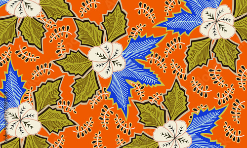 Indonesian Batik is made with wax dyeing technique applied to all fabrics. Can be used on clothes